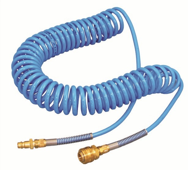 SPU08-15-ESQF: spirála PU 5.5/8mm, délka 15m, rychlospojky ES/pružina