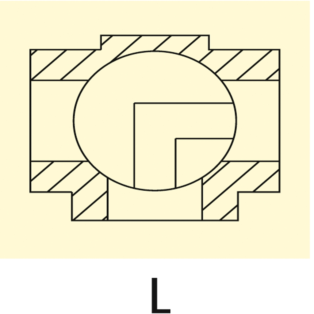 DWK 34 L: kohout trojcestný L G3/4", PN40